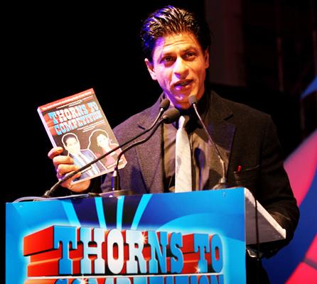 Shahrukh Khan launches book Thorms to Competition